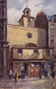 Kostel St Ethelburga, Bishopsgate Street, Londýn od Charles Edwin Flower