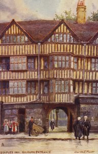Staples Inn, Holborn Entrance, Londýn od Charles Edwin Flower