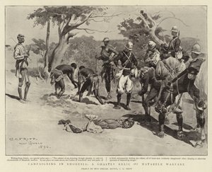Kampaň v Rhodesii, příšerné relikvii Matabele Warfare