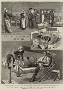 Se sirem Geraldem Grahamem v Suakimu, na nemocniční lodi Ganga od Charles Edwin Fripp