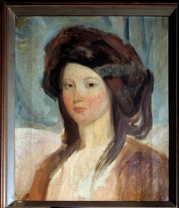 Portrét Juliette Drouetové (1806-1883), herečky a milenky Victora Huga Obraz Charles Emile Champmartin (1797-1883) Paříž 19. století, domov Victor Hugo