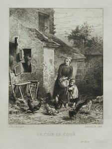 Roh dvora. od Charles Emile Jacque