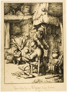 Otec a jeho rodina od Charles Emile Jacque