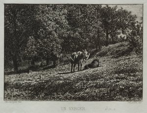 Orchard od Charles Emile Jacque
