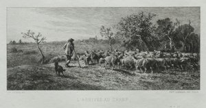 Příjezd na Pole od Charles Emile Jacque