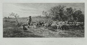 Příjezd na Pole. od Charles Emile Jacque