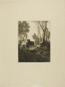 Pasák krav od Charles Emile Jacque