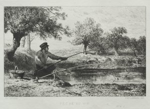 Rybolov. od Charles Emile Jacque