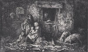 Brána na farmu, ca. 1850. od Charles Emile Jacque
