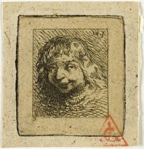 Hlava Bretonce od Charles Emile Jacque