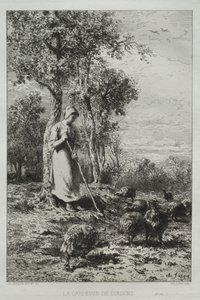 Krůtí brankář. od Charles Emile Jacque