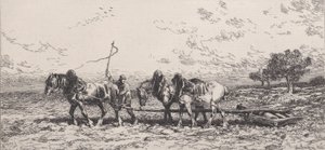 The Roller, 1868. od Charles Emile Jacque