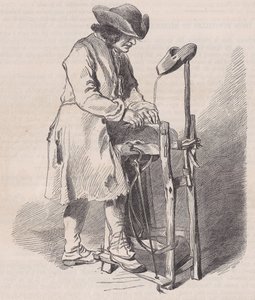 Muzeum Louvre, sbírka kreseb, Le Remouleur, od Watteaua, od Magasin Pitto..., ca. 1852. od Charles Emile Jacque