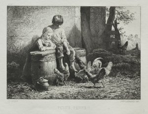 Malý malý. od Charles Emile Jacque
