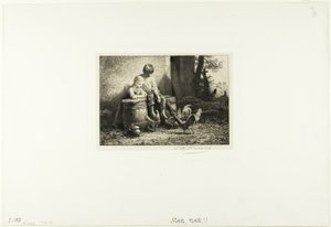 Malý! Malý! od Charles Emile Jacque