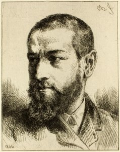 Portrét J.J. Guiffrey od Charles Emile Jacque