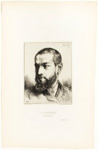 Portrét J.J. Guiffrey od Charles Emile Jacque