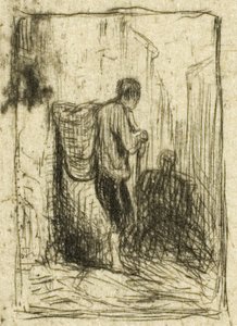 Sběrač hadrů od Charles Emile Jacque