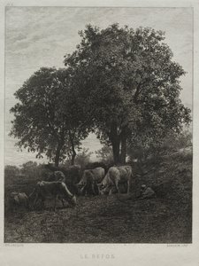 Odpočinek od Charles Emile Jacque