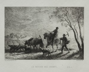 Návrat z Pole od Charles Emile Jacque