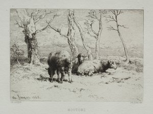 Ovce, 1868. od Charles Emile Jacque