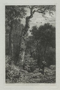 Střelba na Woodcocka od Charles Emile Jacque