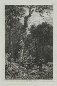 Střelba na Woodcocka. od Charles Emile Jacque