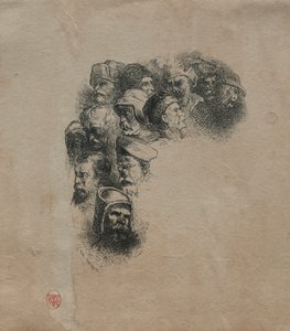 Studium hlav. od Charles Emile Jacque