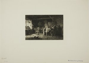 Obchod s kovářskými potřebami od Charles Emile Jacque