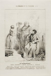 The Hydropaths: First Treatment (talíř 1) od Charles Emile Jacque
