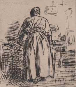 Žehlící žena, 1843.