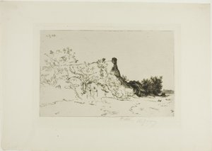 Velká došková chata, Kercassier od Charles Emile Jacque