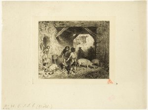 Zabíječi prasat od Charles Emile Jacque