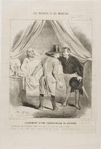 Potěšení z lékařské konzultace (deska 11) od Charles Emile Jacque
