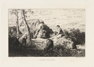 Marnotratný syn od Charles Emile Jacque