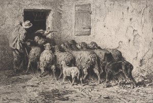 Návrat, 1864. od Charles Emile Jacque