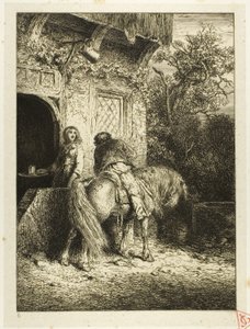 Jezdec od Charles Emile Jacque