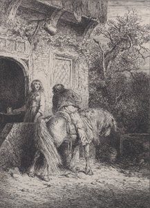 Jezdec, ca. 1845. od Charles Emile Jacque