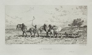 The Roller, 1868. od Charles Emile Jacque