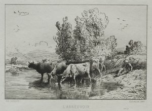 Napajedlo od Charles Emile Jacque