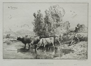 Napajedlo. od Charles Emile Jacque