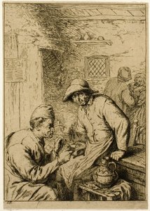 Dva kuřáci od Charles Emile Jacque