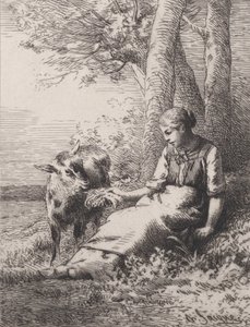 Přátelství, 1867., 1867. od Charles Emile Jacque