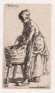 Pradlena od Charles Emile Jacque