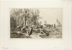 Zima od Charles Emile Jacque