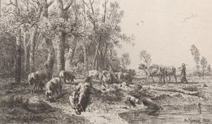 Zima, 1864. od Charles Emile Jacque