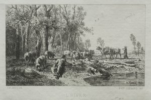 Zima, 1864. od Charles Emile Jacque