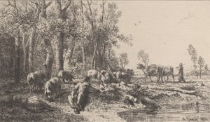 Zima, 1865. od Charles Emile Jacque