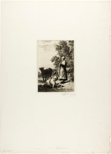 Mladí pastevci od Charles Emile Jacque