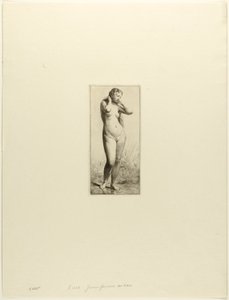 Mladá žena koupání od Charles Emile Jacque